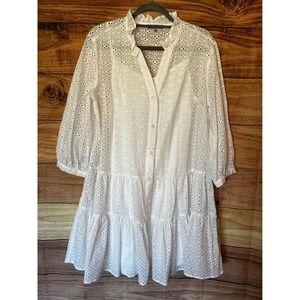 Tommy Hilfiger White Dress BOHO FLOWY